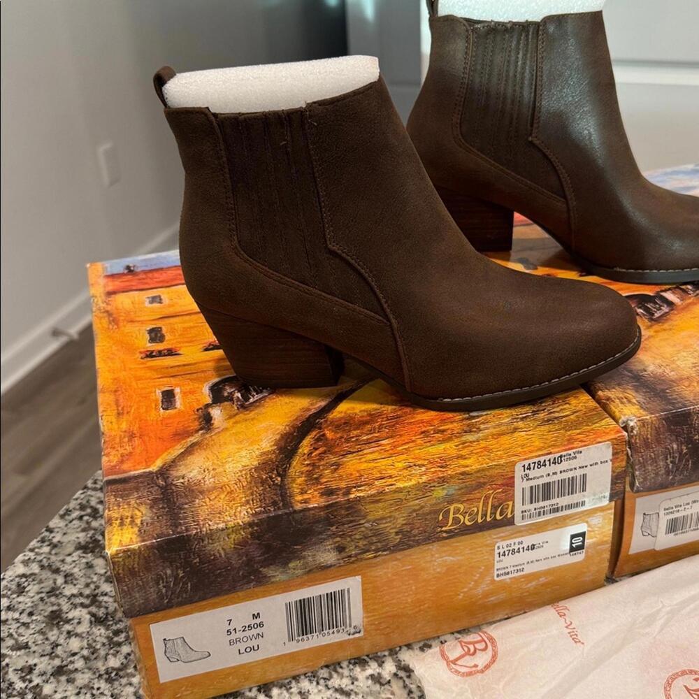 Bella Vita Womens LOU Ankle Boots Shoes